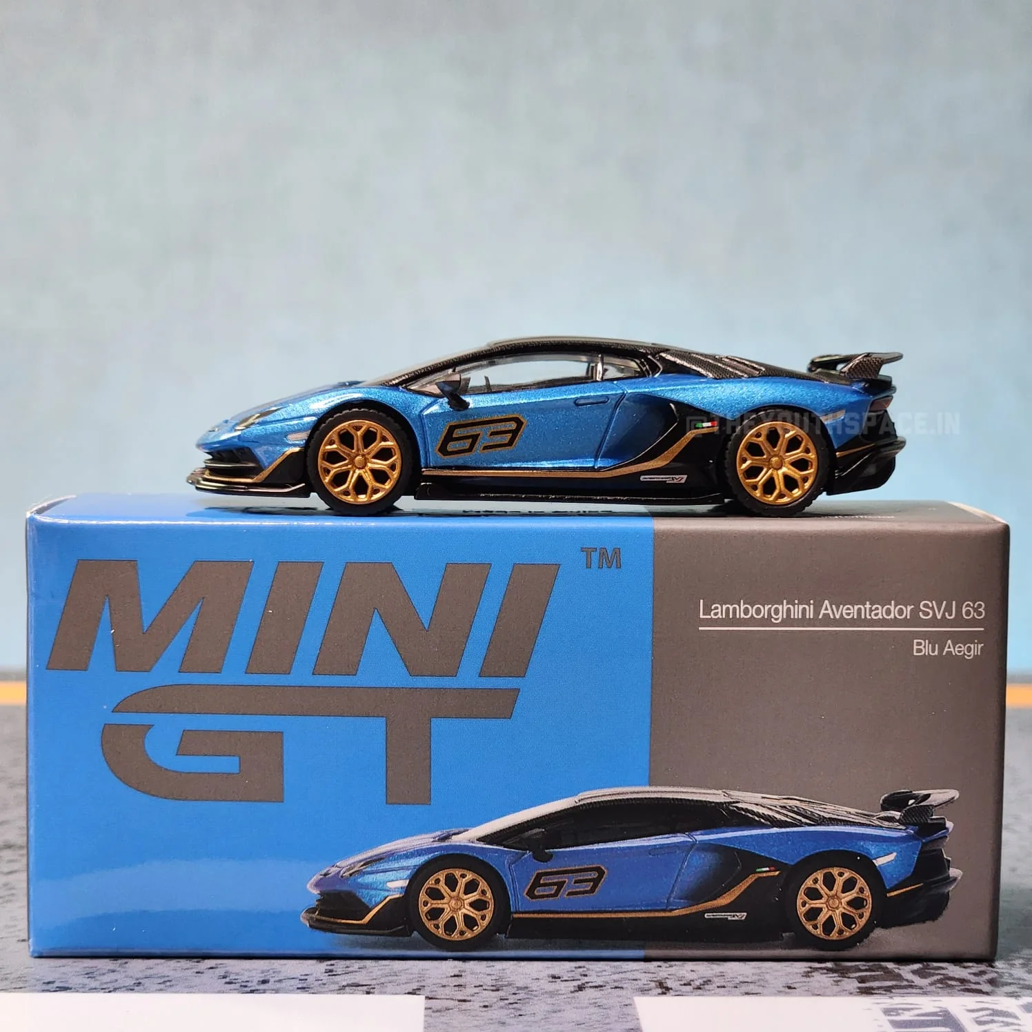 Lamborghini Aventador SVJ 63 Blu Aegir MGT000784